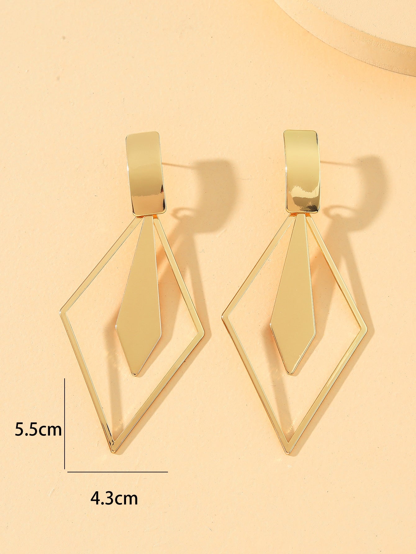 Geo Decor Drop Earrings - Seen Mai