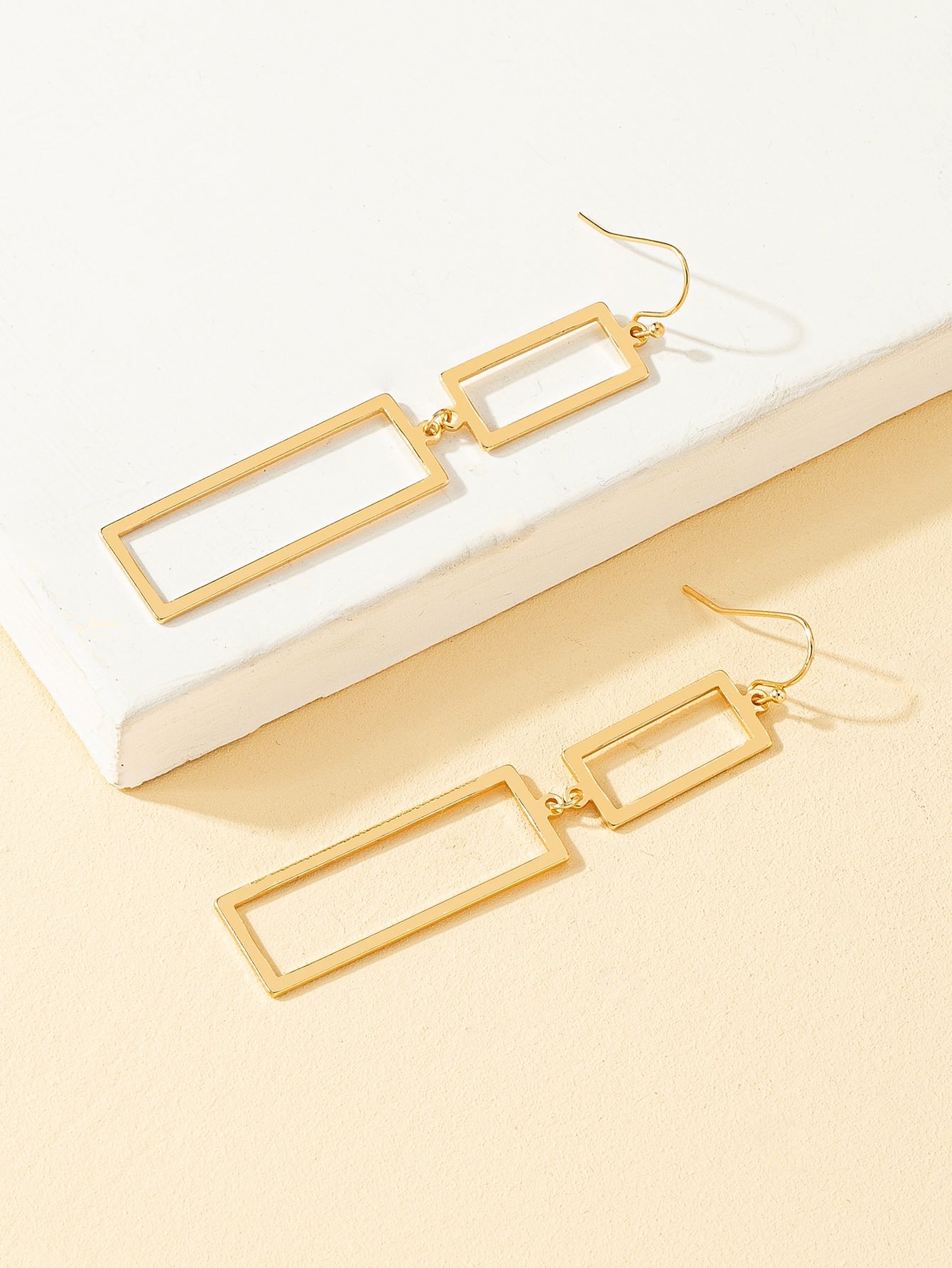 Rectangle Drop Earrings - Seen Mai