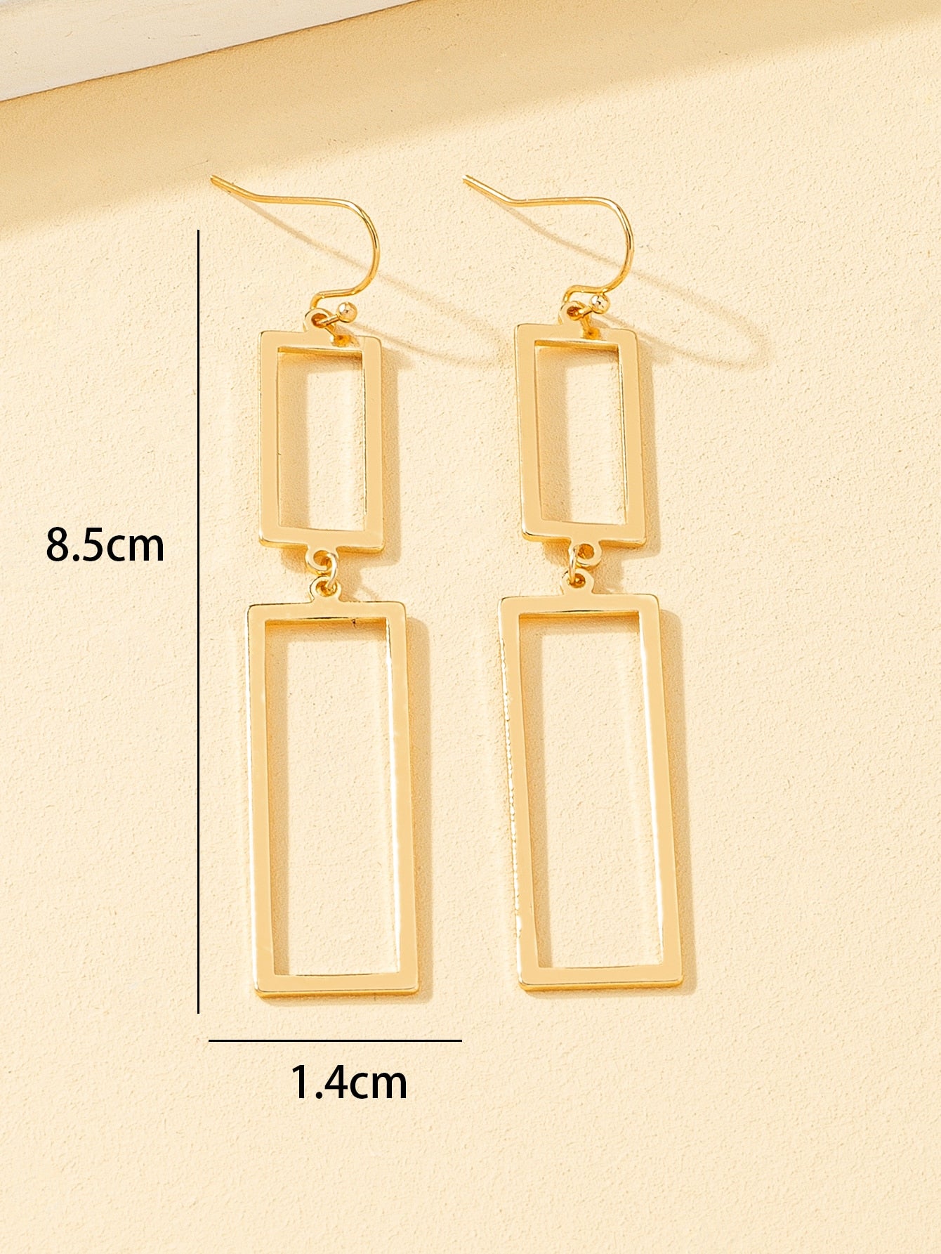 Rectangle Drop Earrings - Seen Mai