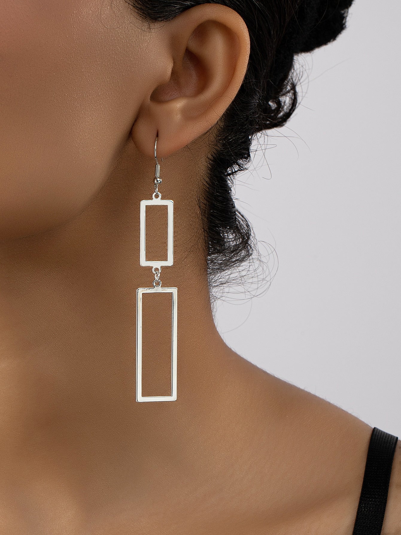 Rectangle Drop Earrings - Seen Mai