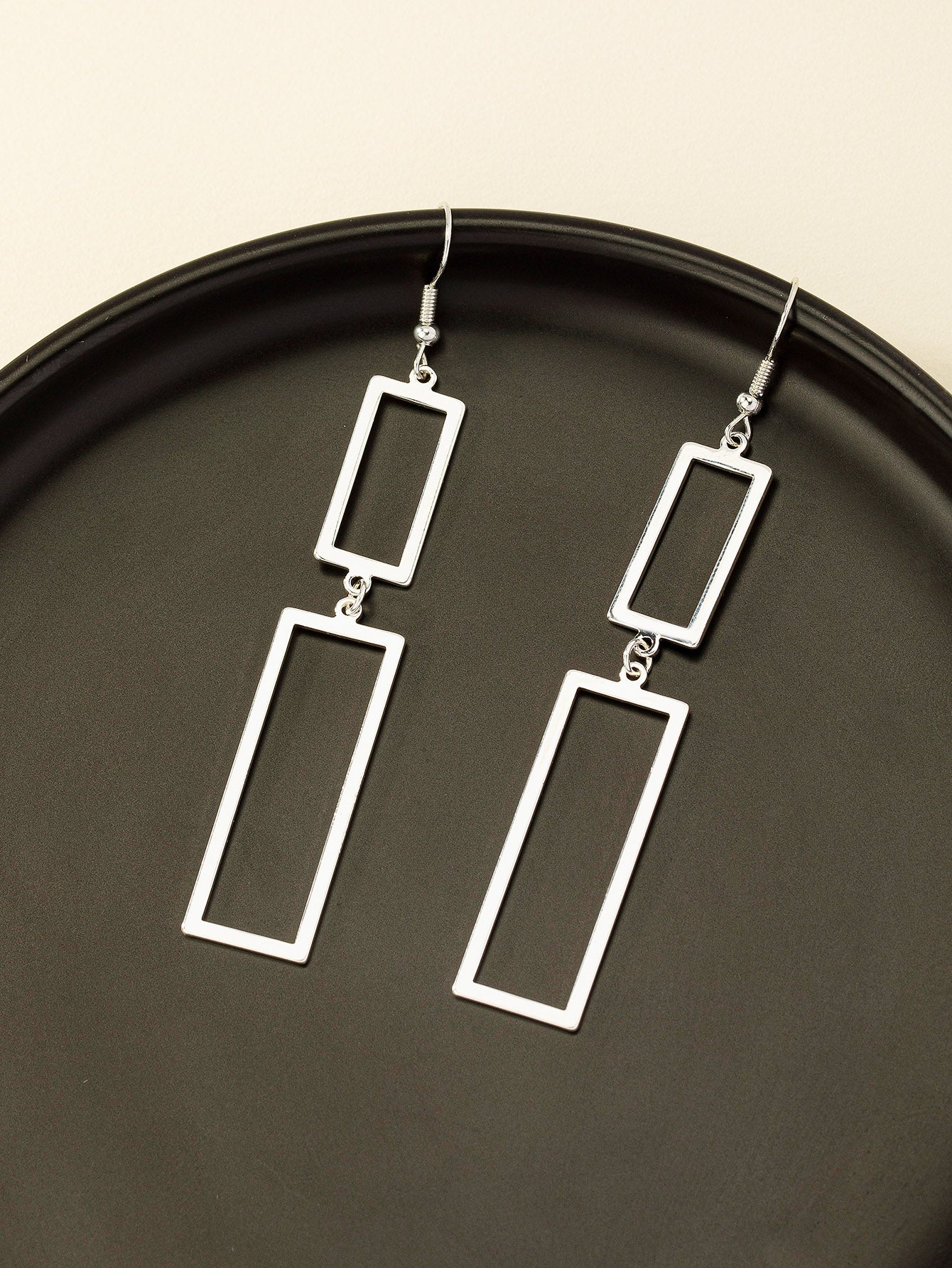 Rectangle Drop Earrings - Seen Mai