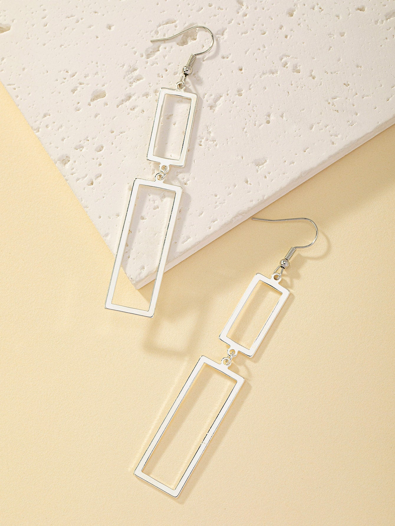 Rectangle Drop Earrings - Seen Mai