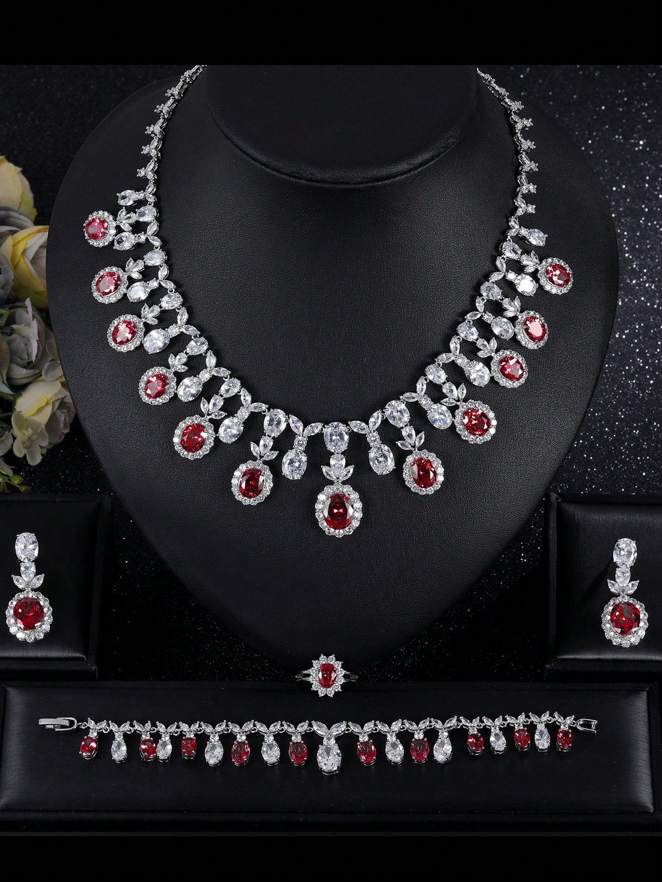 1set/5pcs European And American Luxurious Necklace