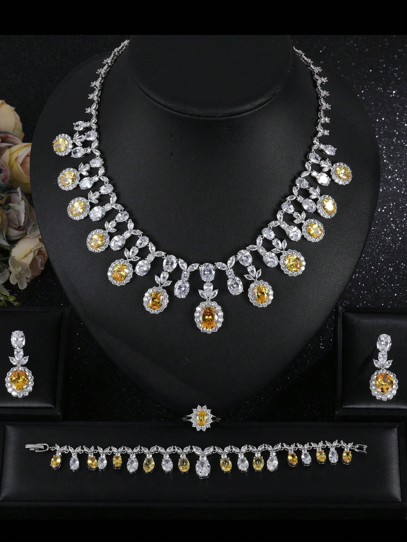 1set/5pcs European And American Luxurious Necklace