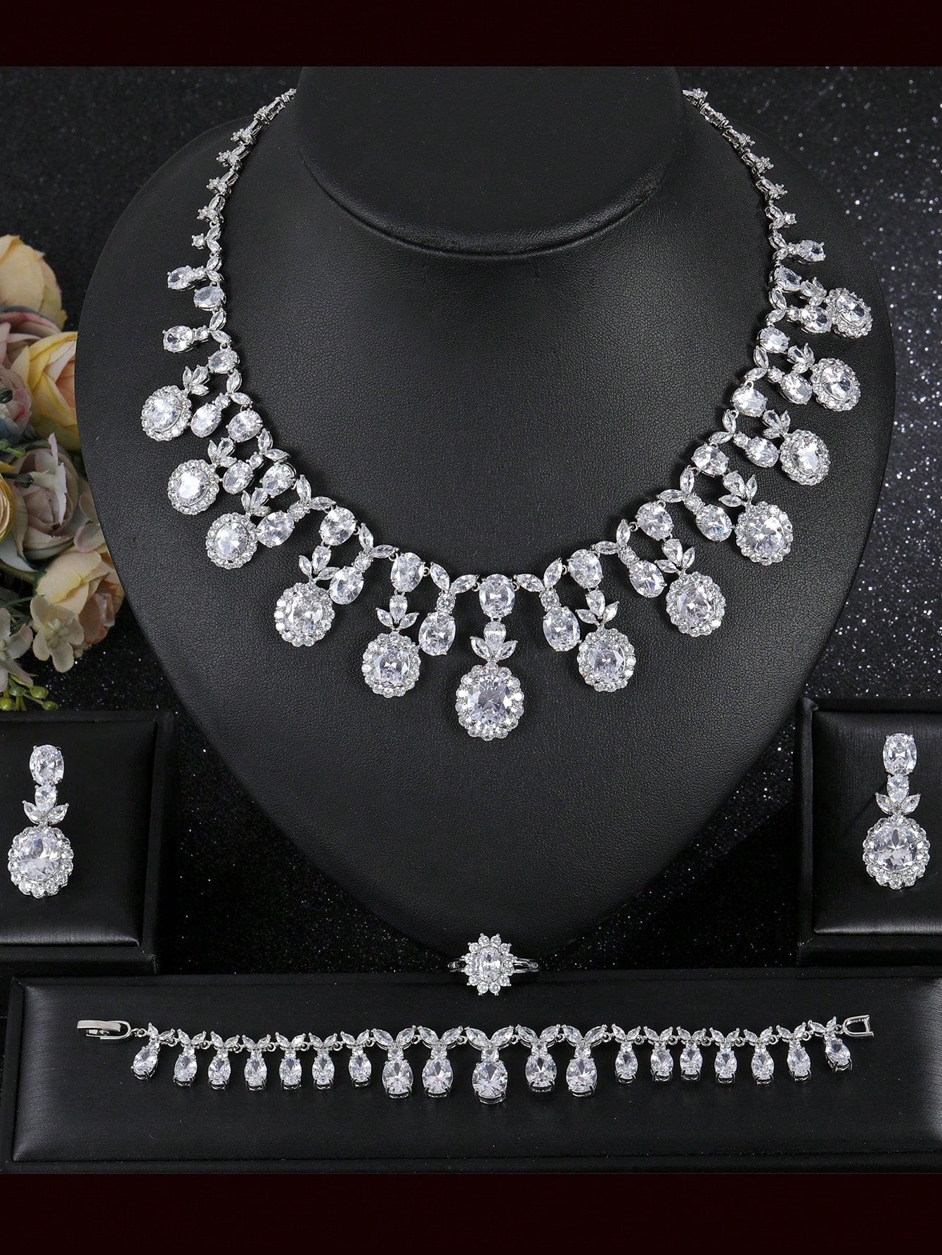 1set/5pcs European And American Luxurious Necklace