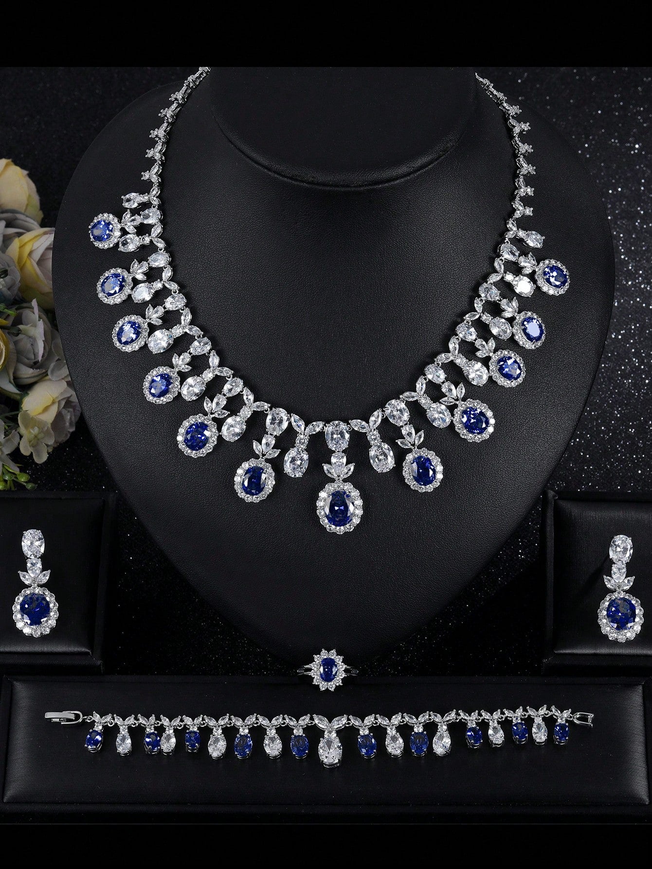 1set/5pcs European And American Luxurious Necklace