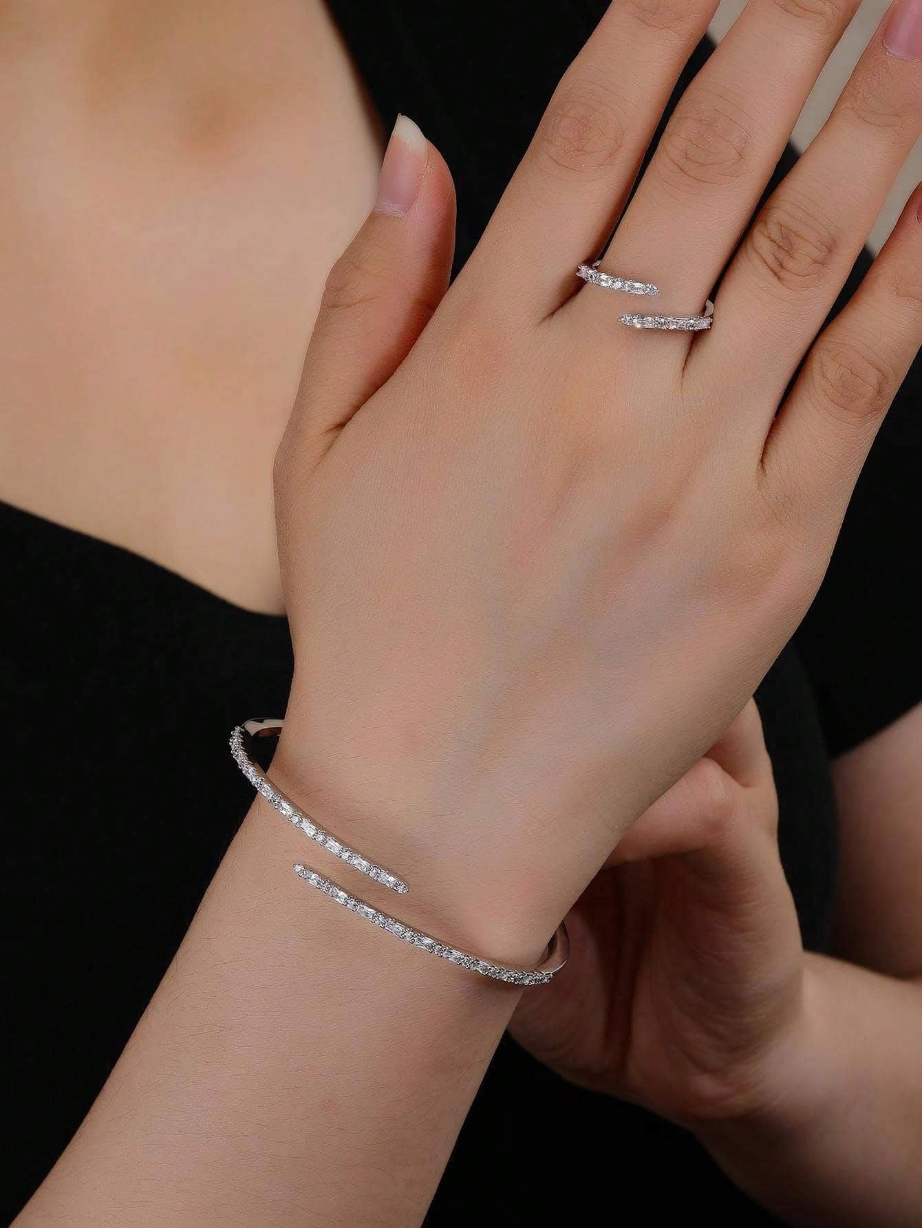 2pcs Bracelet Ring Set