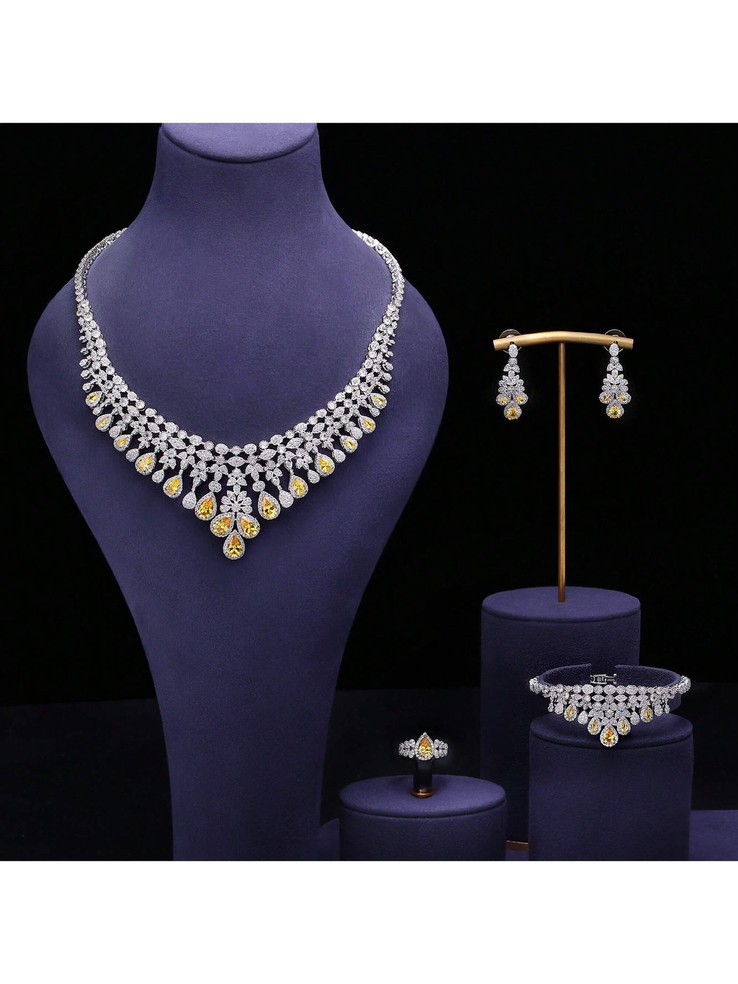 Bridal Zirconia Jewelry Sets For Women Party - Seen Mai