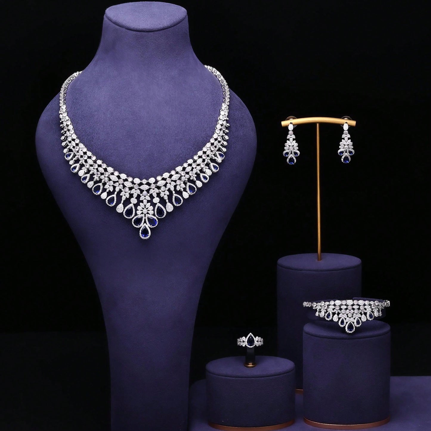 Bridal Zirconia Jewelry Sets For Women Party - Seen Mai