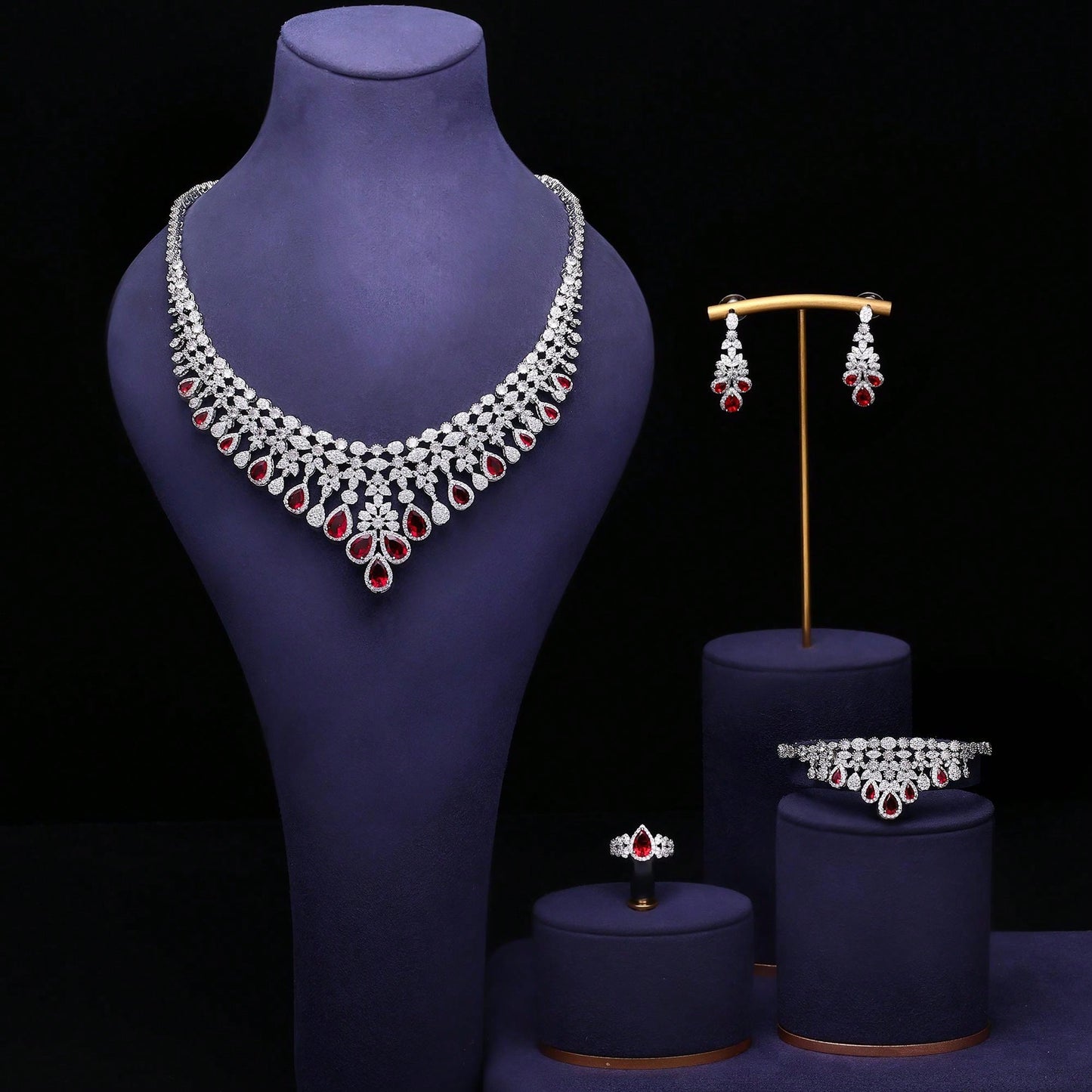 Bridal Zirconia Jewelry Sets For Women Party - Seen Mai