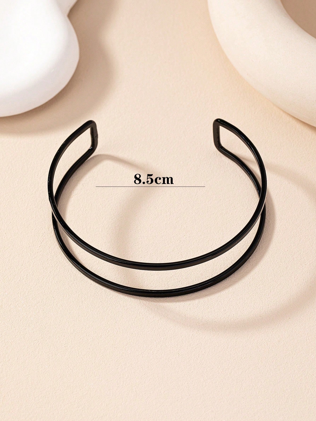 1pc Metal Geometric Hollow Line Open Ring - Seen Mai