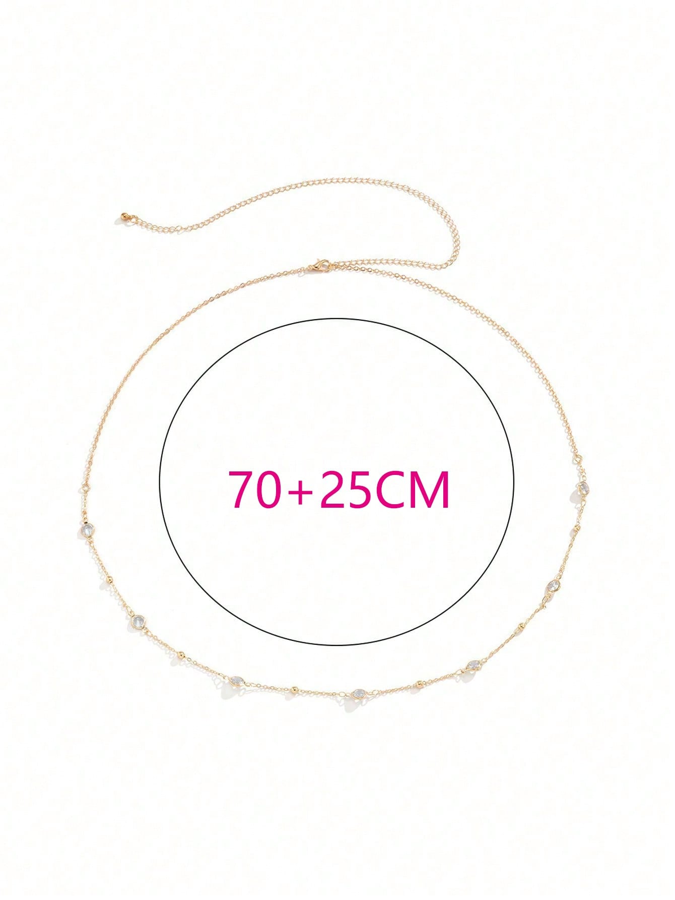 SEENMAI 1 Sexy Faux Crystal Tassel Waist Chains