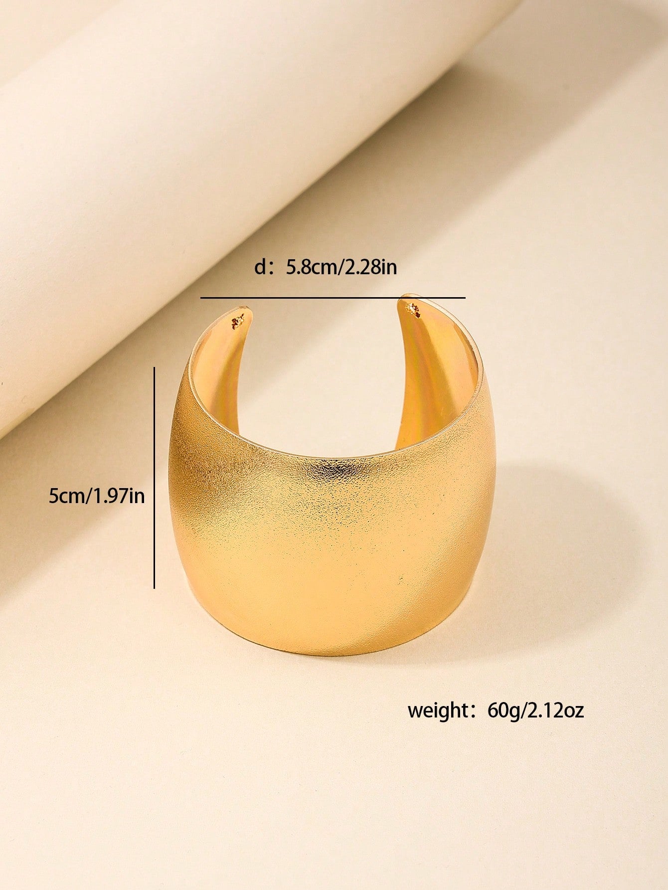 1pair Fashionable Minimal Drum Shaped Matte Bangle Bracelet Suitable For Women Daily Outfit - Seen Mai