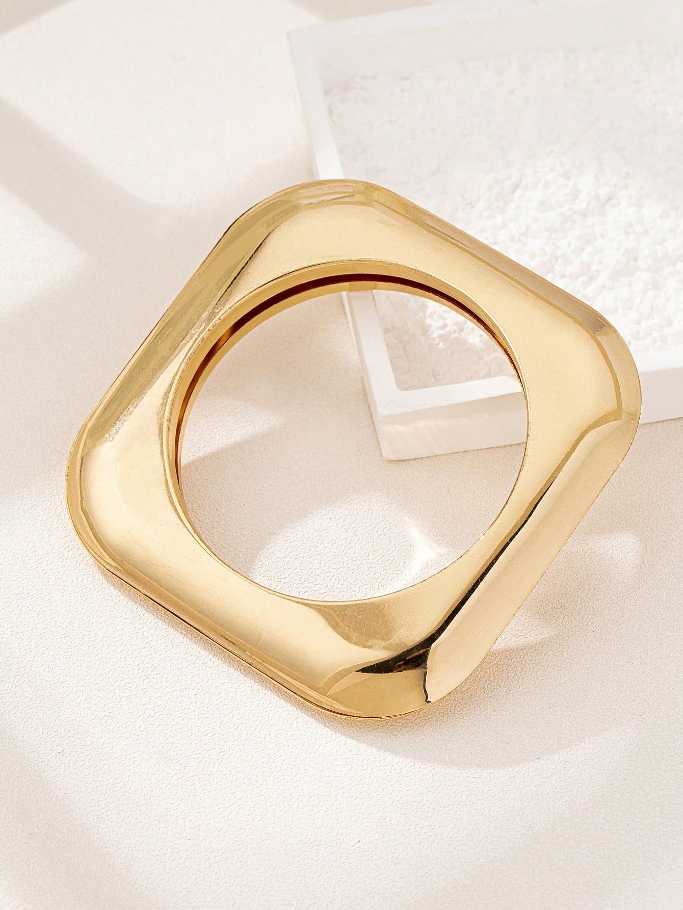 1pc Trendy Oversized Geometric Square CCB Bracelet For Women - Seen Mai