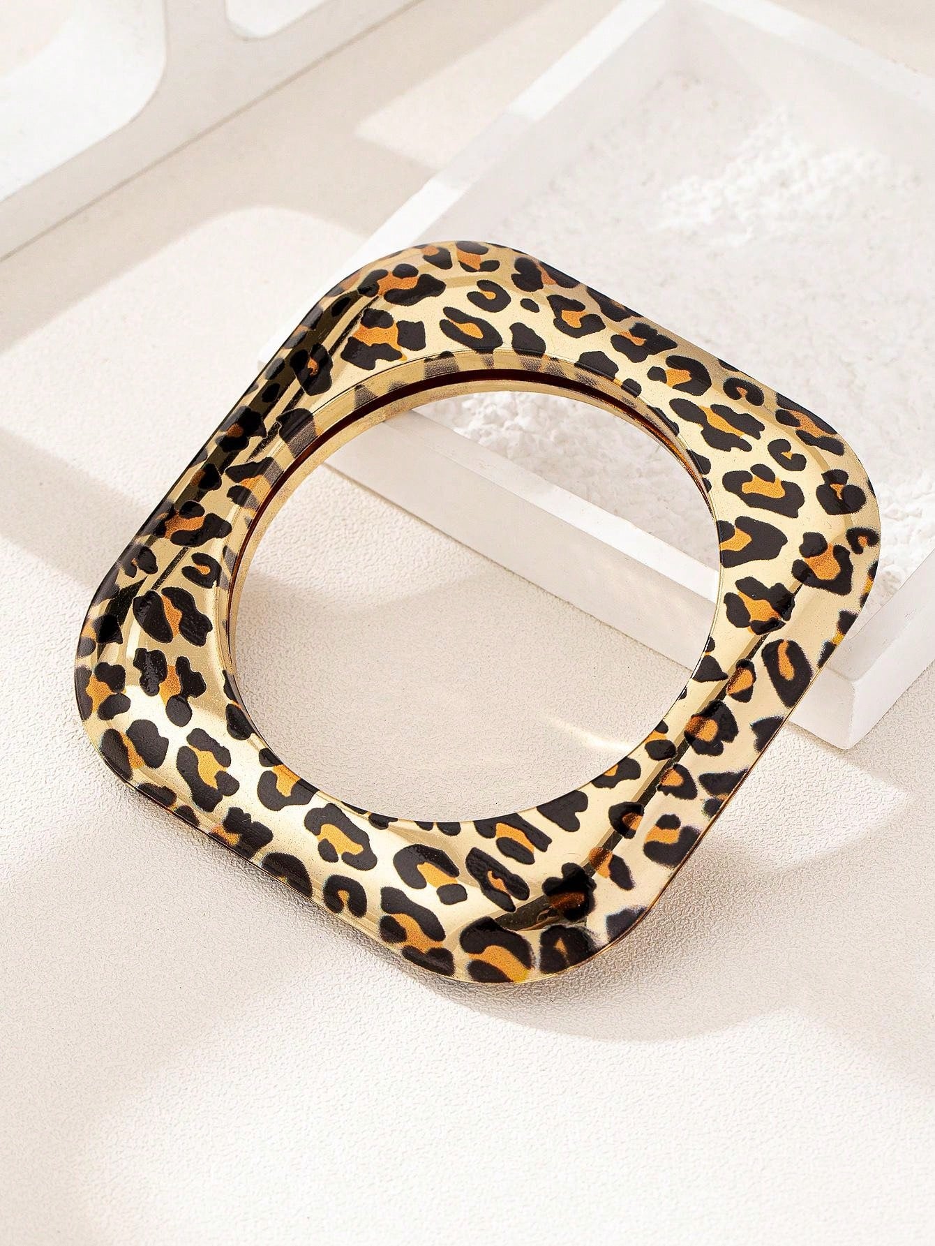 1pc Trendy Oversized Geometric Square CCB Bracelet For Women - Seen Mai