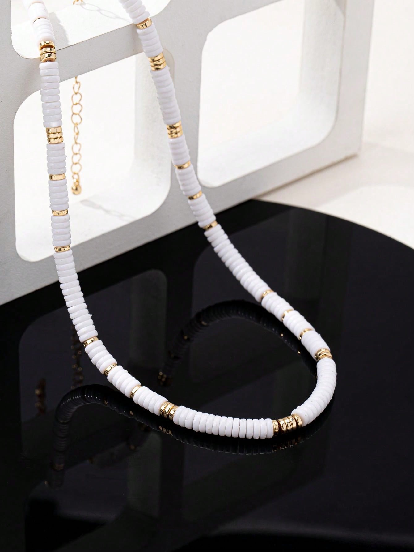 1pc Elegant Fashion Beaded Choker Necklace - Seen Mai