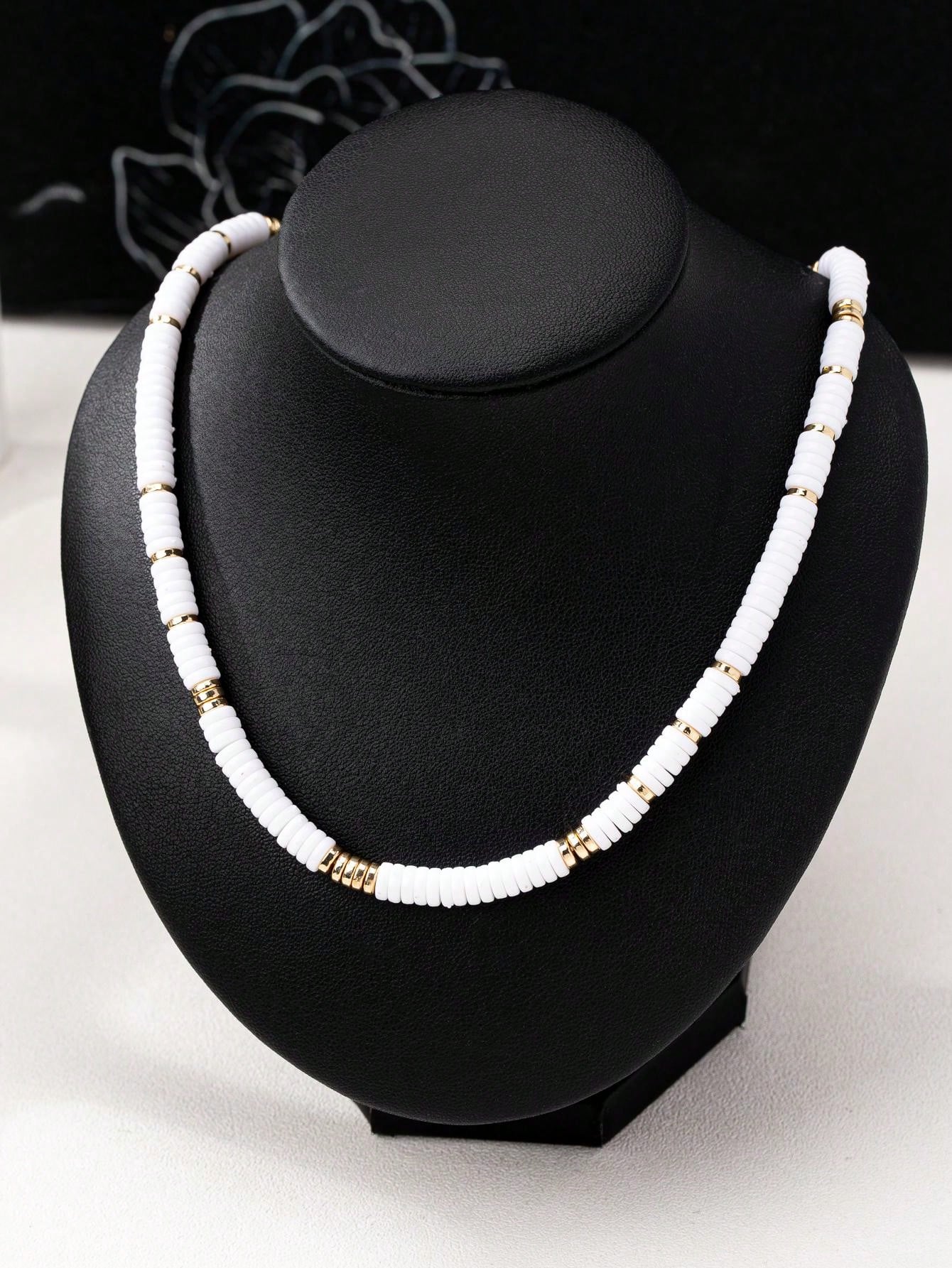 1pc Elegant Fashion Beaded Choker Necklace - Seen Mai