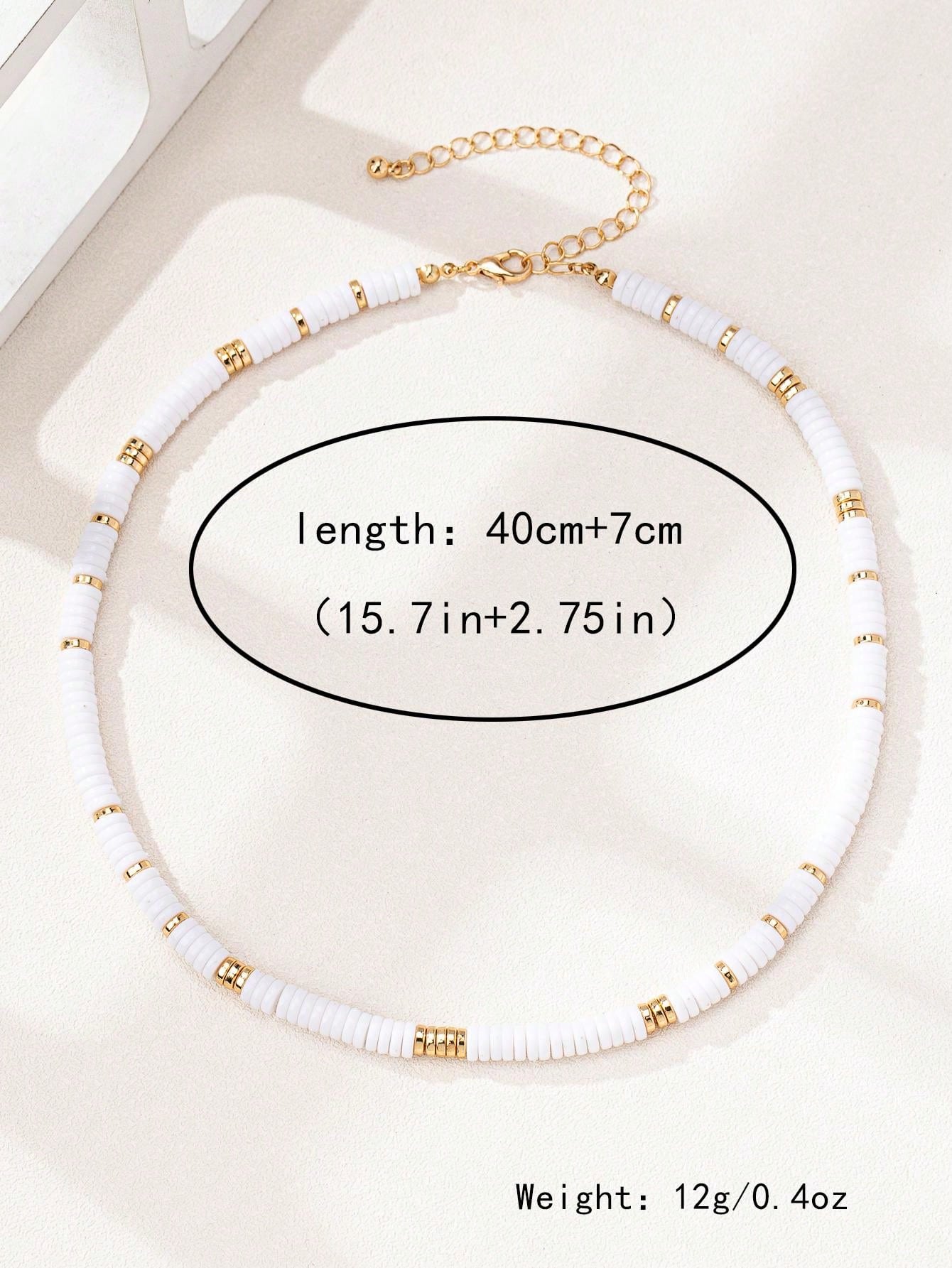 1pc Elegant Fashion Beaded Choker Necklace - Seen Mai