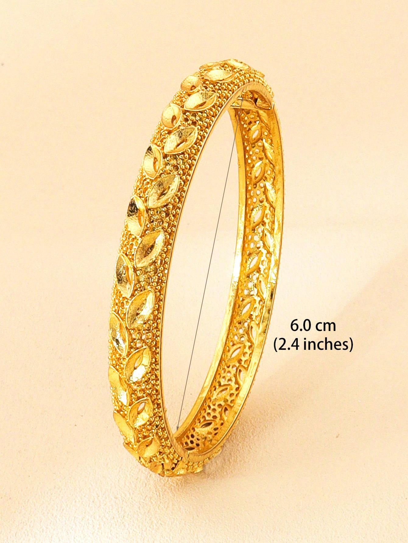 1/2/4pcs Luxury Dubai Women Bracelet Gold Bracelet Saudi Arabia Bracelet Wedding Bride Jewelry African Birthday Gift - Seen Mai