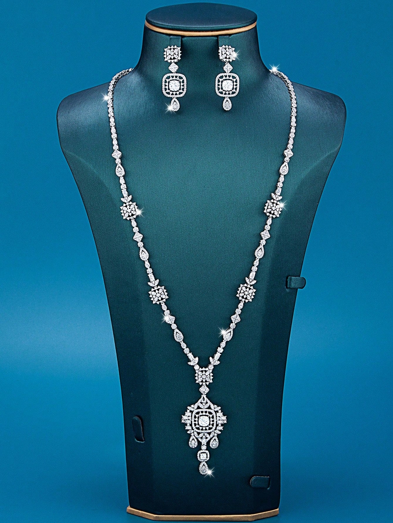 seen JEWELRY 3pcs/Set Luxurious Cubic Zirconia Necklace - Seen Mai