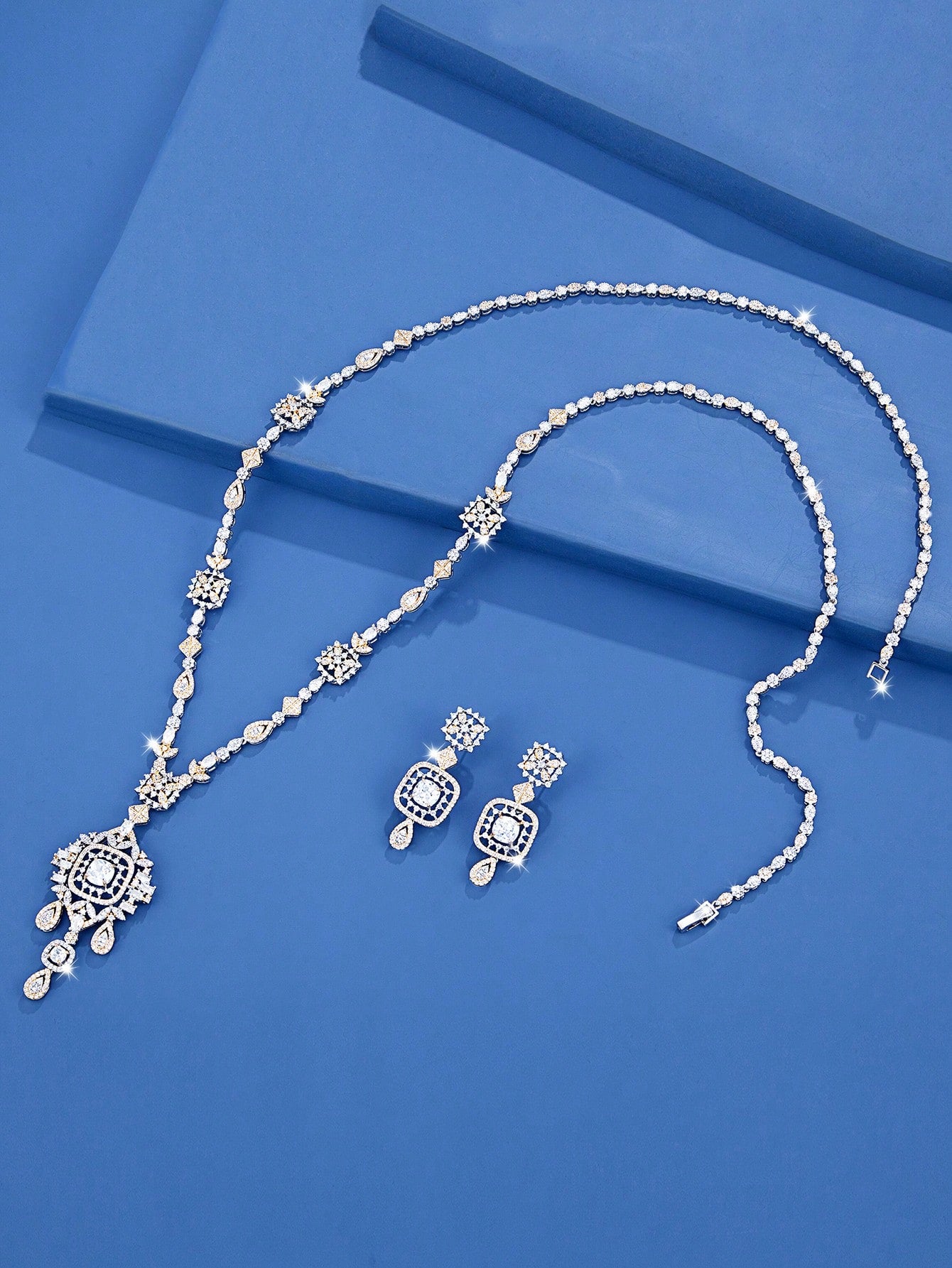 seen JEWELRY 3pcs/Set Luxurious Cubic Zirconia Necklace - Seen Mai