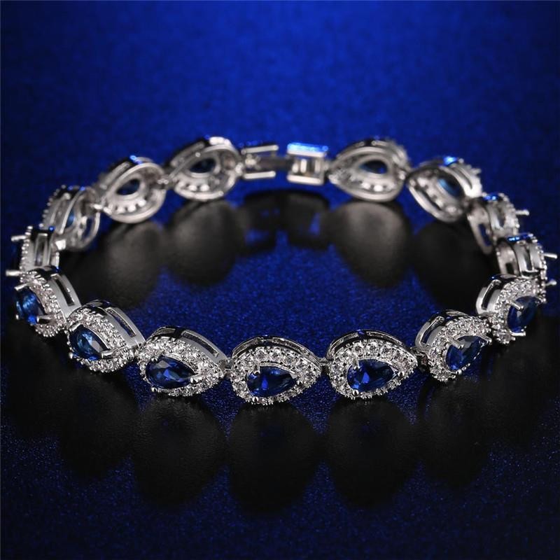 European and American cross-border personality geometric multi-element rhinestone set bracelet retro simple copper bracelet hand jewelry