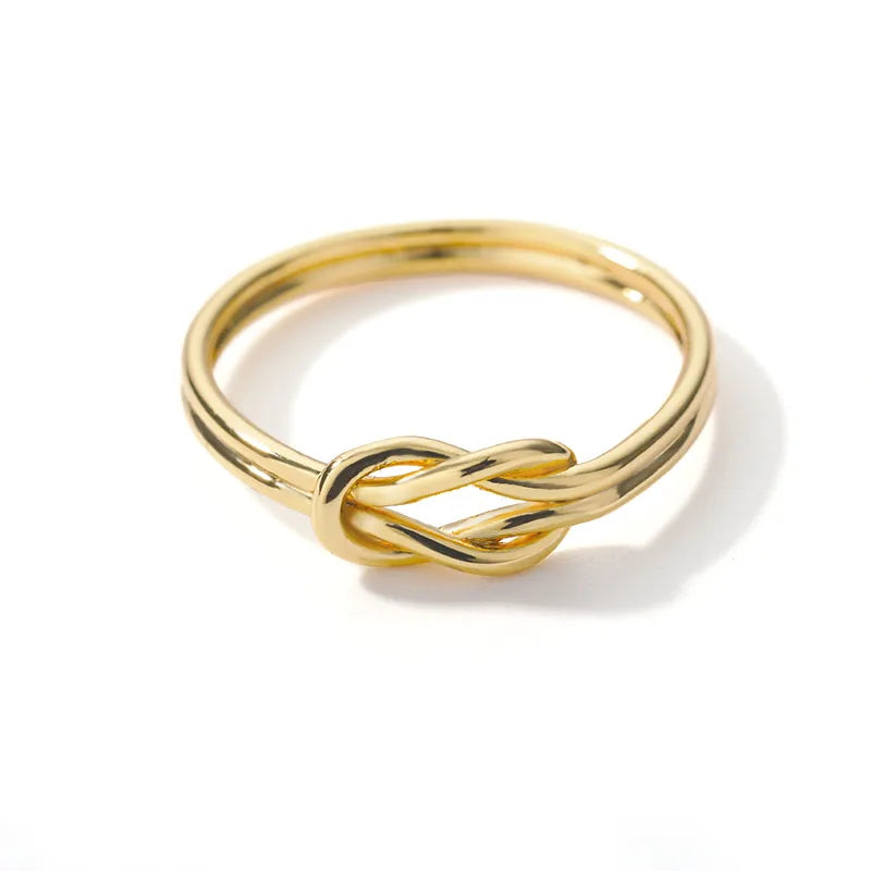 Stainless Steel Twist Rings For Women Men Gold Color Geometric Irregular Ring 2023 New Waterproof Costume Jewelry Anillos Mujer