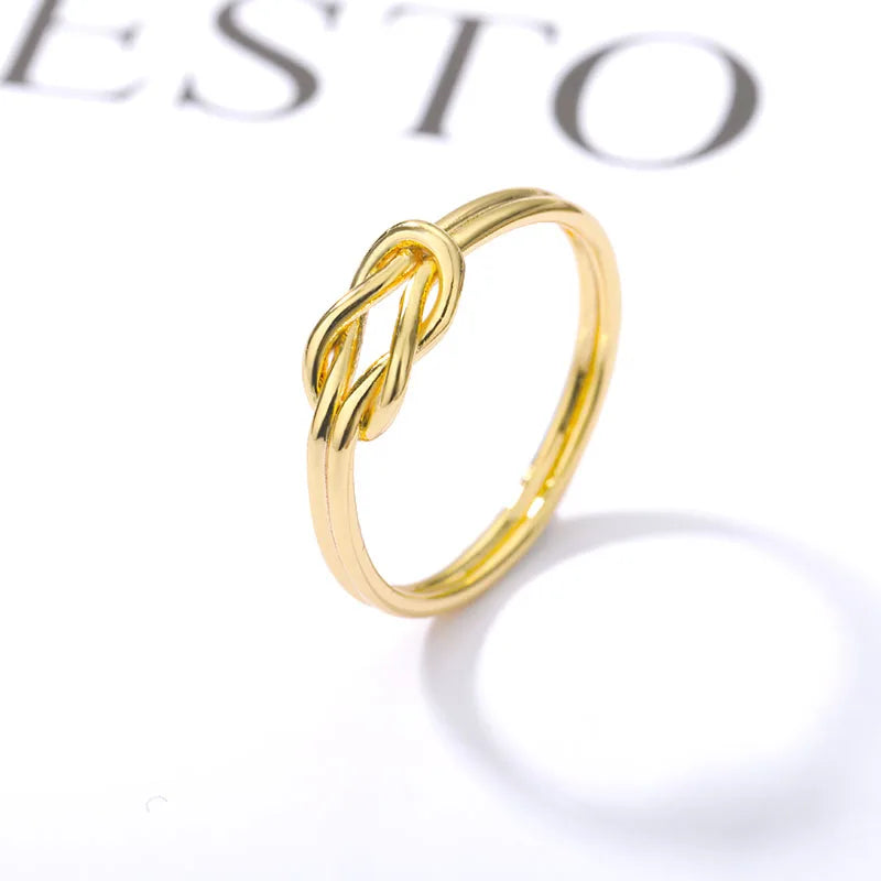 Stainless Steel Twist Rings For Women Men Gold Color Geometric Irregular Ring 2023 New Waterproof Costume Jewelry Anillos Mujer