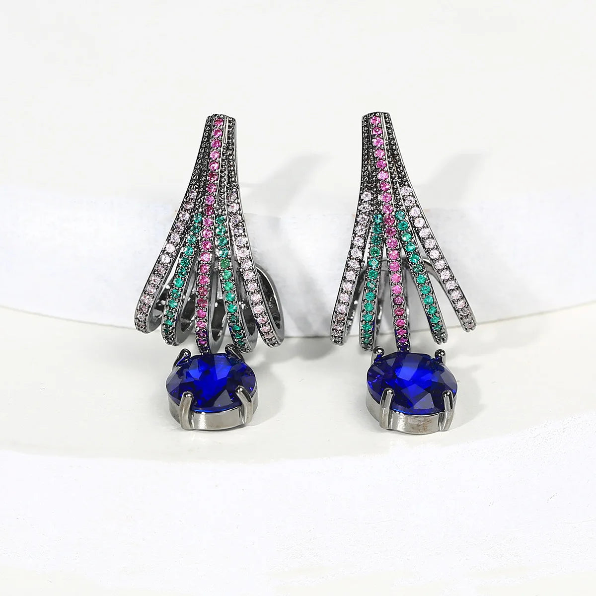 Bilincolor Luxury Water Drop Fashion Design Elegant Earrings for Wedding or Party