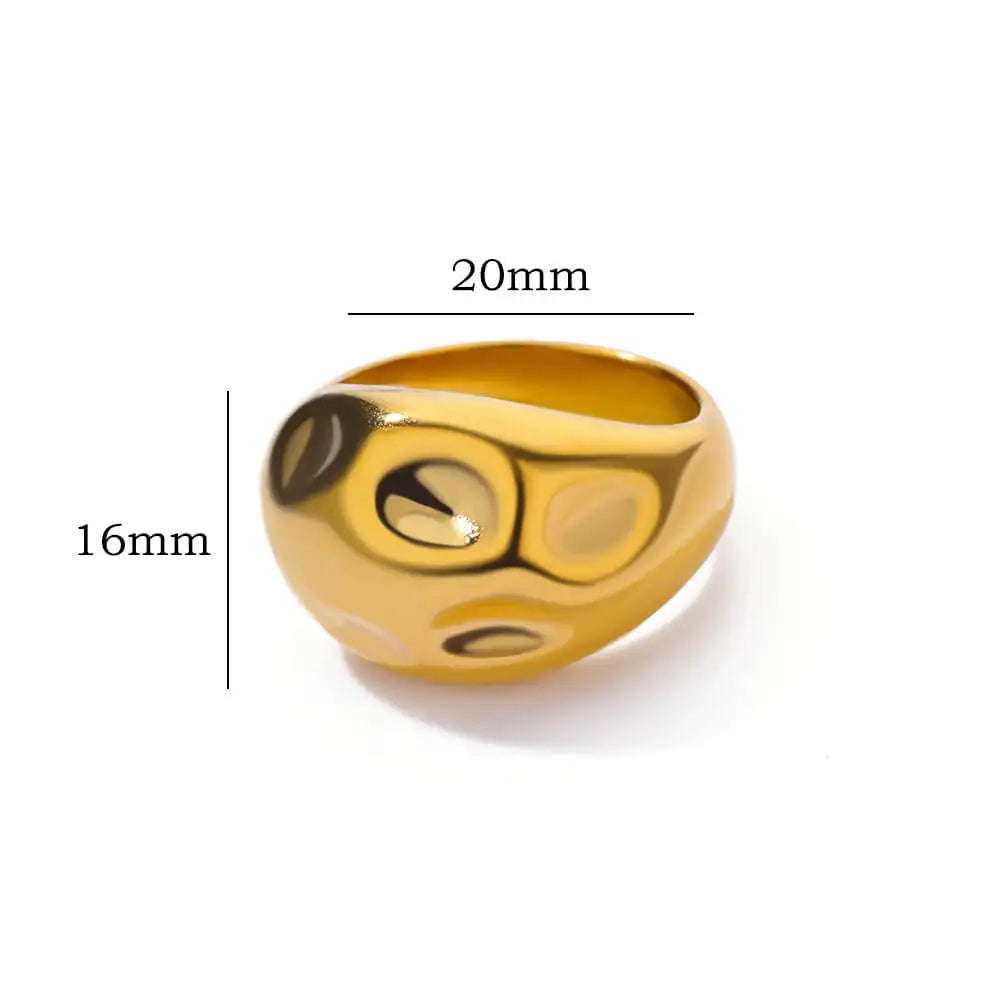 Flower Rings for Women Girls Opening 316L Stainless Steel Ring Classic Flora Aesthetic Jewelry Finger Accessories anillos mujer