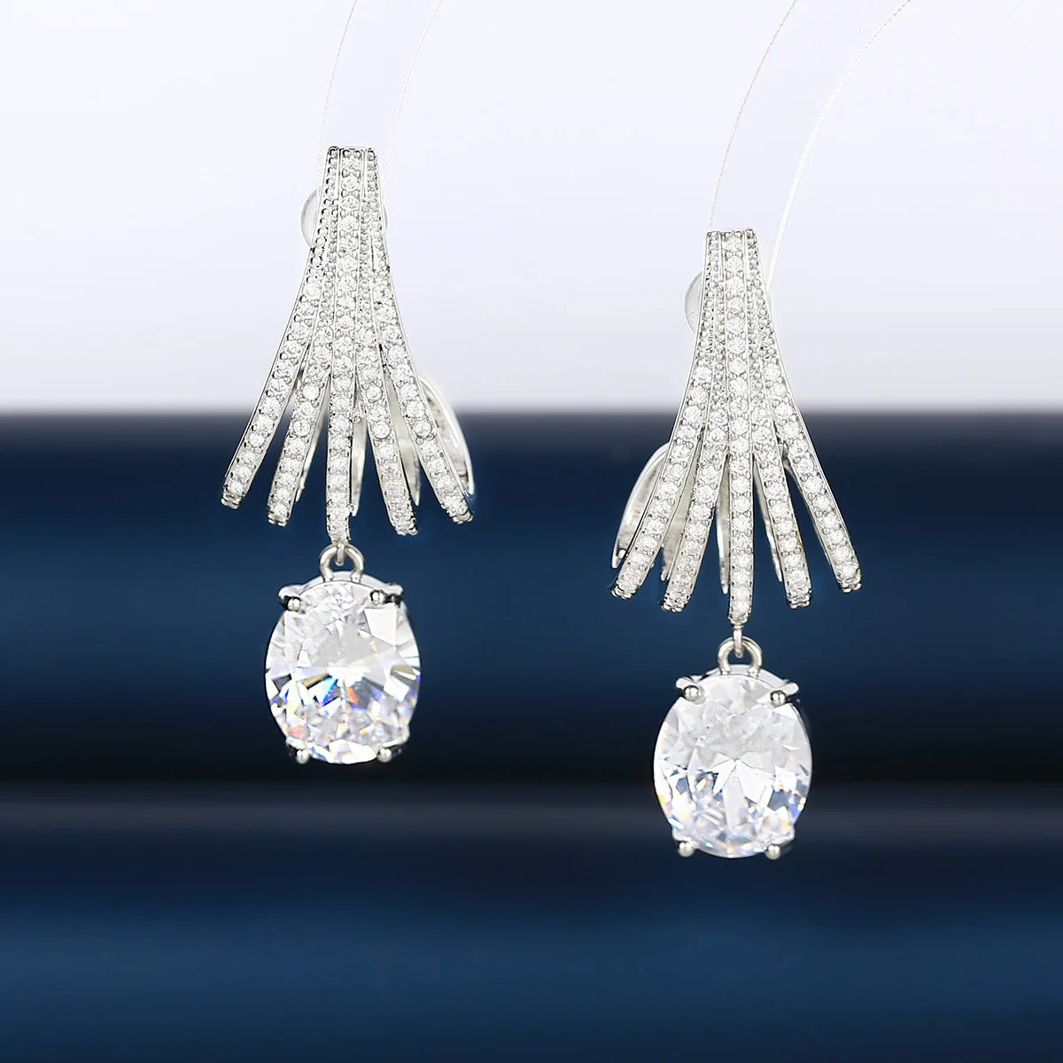 Bilincolor Luxury Water Drop Fashion Design Elegant Earrings for Wedding or Party