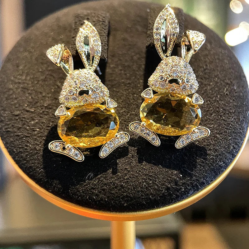 Bilincolor Cute Rabbit Earrings for Women