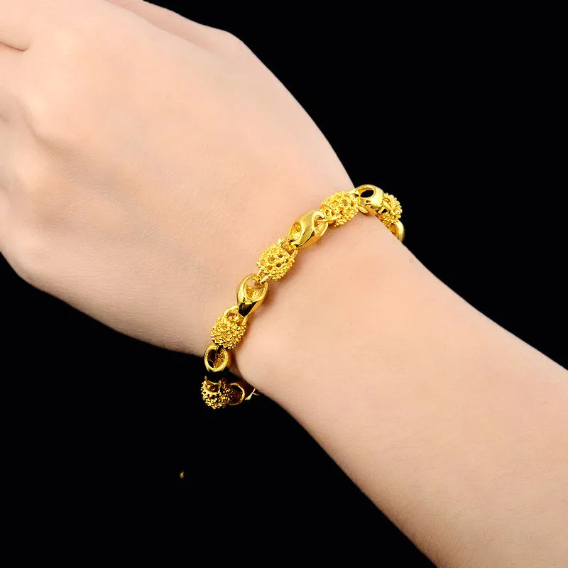 أساور يد نسائية من الفولاذ المقاوم للصدأ مع أقفال وسلسلة من الخرز، سوار Pulsera Femme، إكسسوارات مجوهرات عصرية للبيع بالجملة