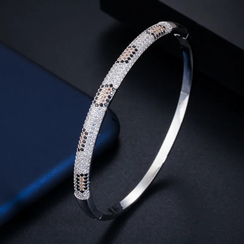 Bilincolor European and American Jewelry Shining AAA Zircon Bracelet