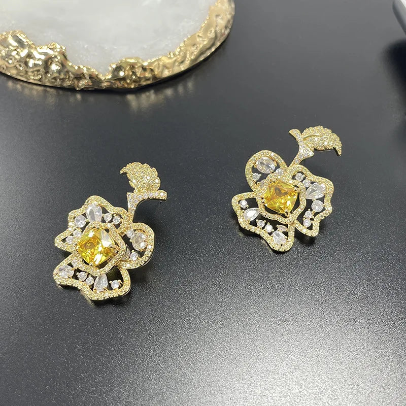 Bilincolor   Flower Earrings for Women