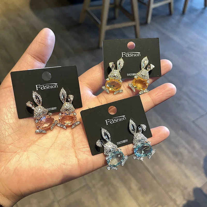 Bilincolor Cute Rabbit Earrings for Women