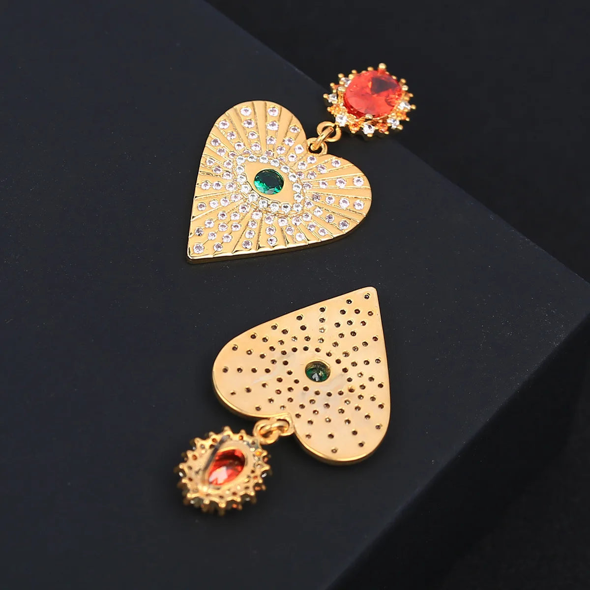 Luxury and Fashionable European and American Style Jewelry Personality Zircon Eye Earrings For Women or Girls'  Christmas Gift