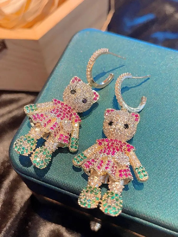 Bilincolor  Cat Earrings for Women