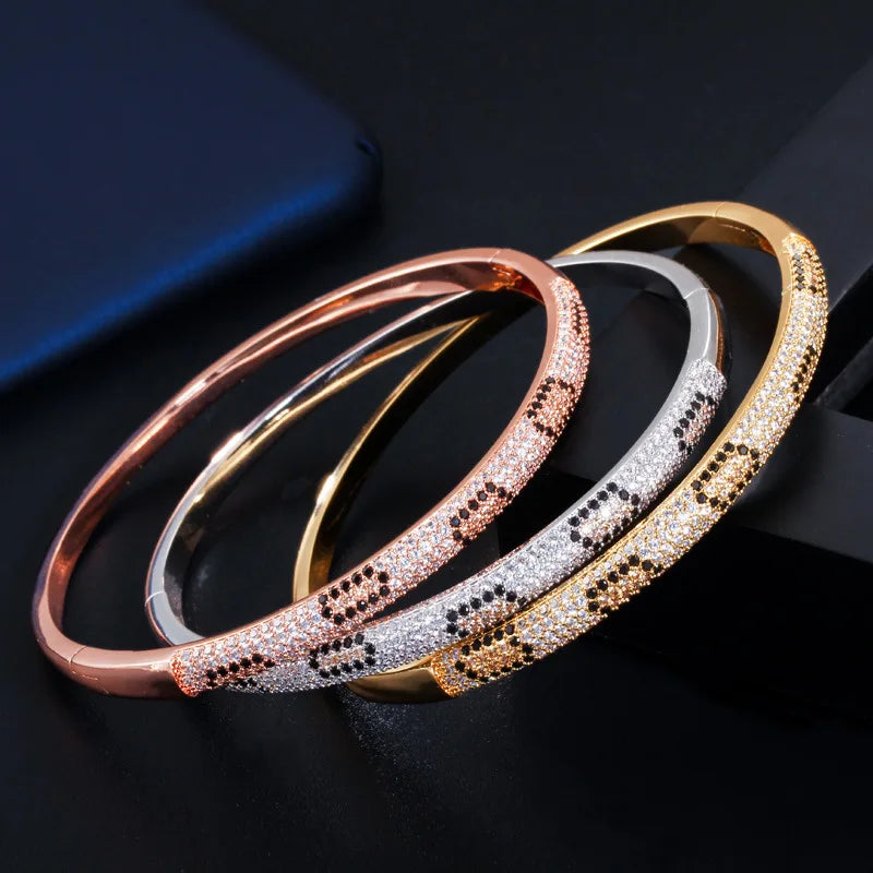 Bilincolor European and American Jewelry Shining AAA Zircon Bracelet