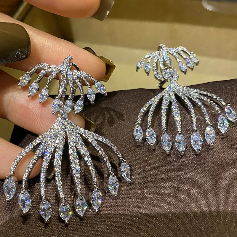 Bilincolor Jellyfish Zircon Earrings for Women