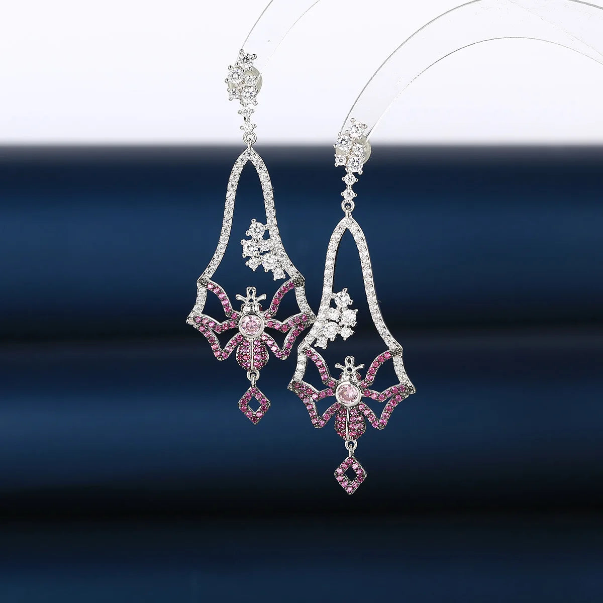 Bilincolor Luxury Spider Zircon Earrings for Wedding or Party