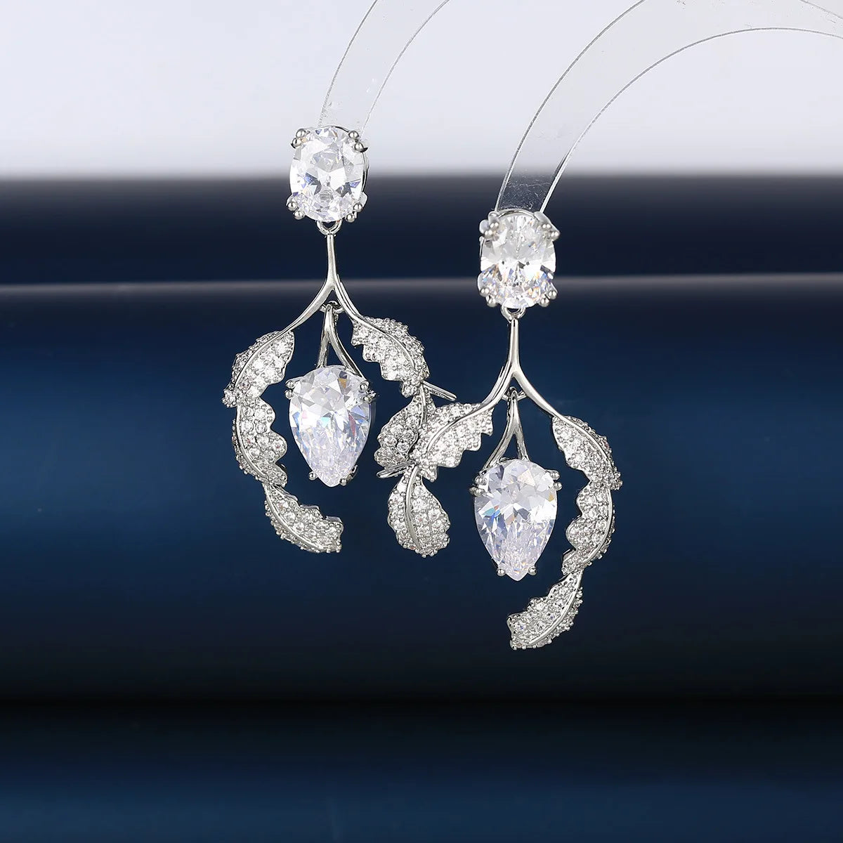 New Water Drop Zircon Earrings  For Women or Girls  Chrismas' Gift