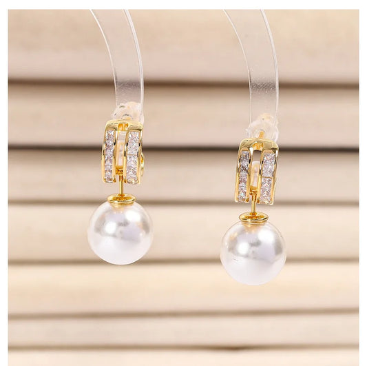 Bilincolor Korean Luxury Pearl Earrings For Women