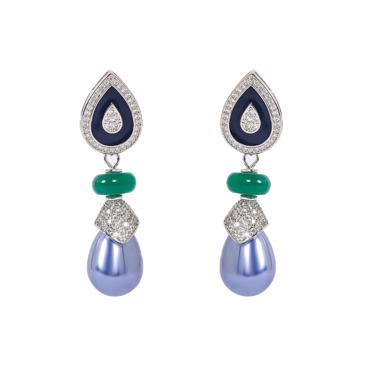 Bilincolor Light Luxury Tassel Droplet Earrings  for Women