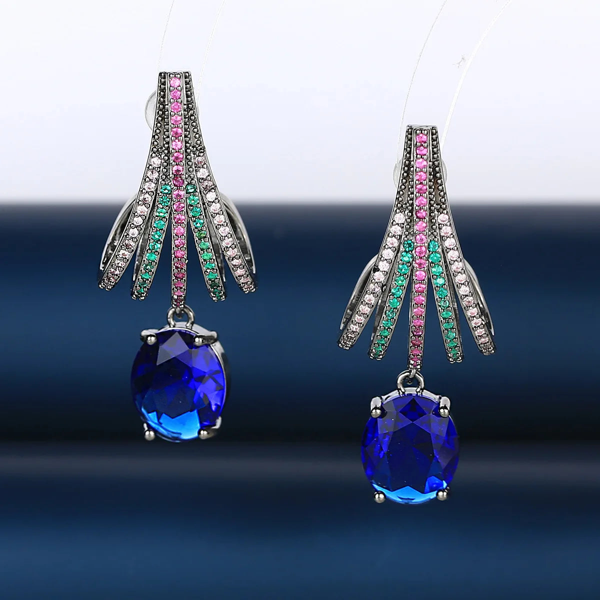 Bilincolor Luxury Water Drop Fashion Design Elegant Earrings for Wedding or Party