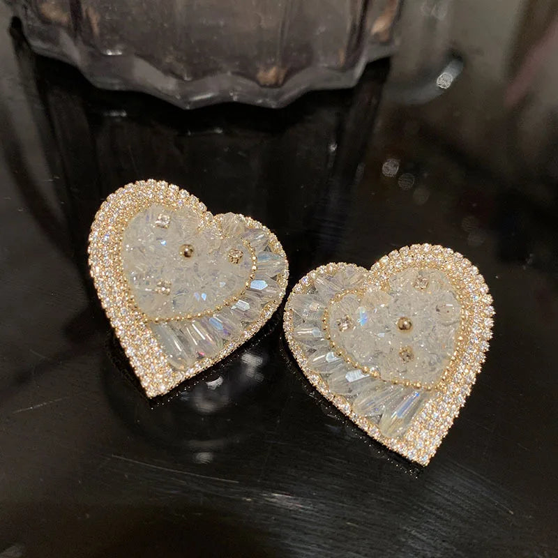 Bilincolor Luxury  Heart Shaped Earrings