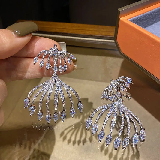 Bilincolor Jellyfish Zircon Earrings for Women