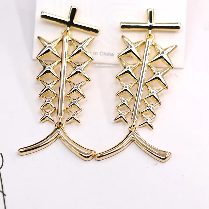 Bilincolor Personalized Metal Earrings for Women for Gift