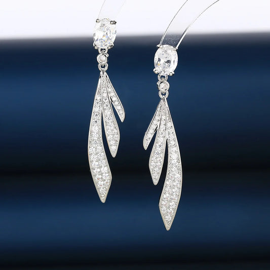 Bilincolor Luxury Zircon Earrings for Wedding or Party