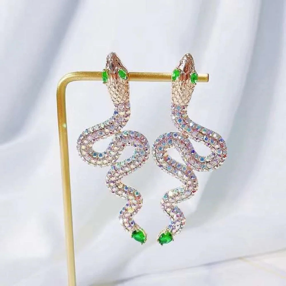 Bilincolor Light Luxury and Cool Snake Earrings  for Women